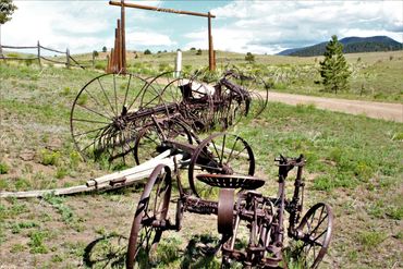 Photo of old farm furniture in Colorado