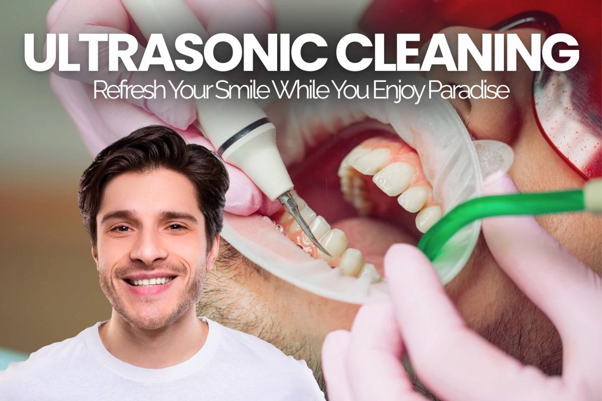 Limpieza dental ultrasónica para una sonrisa luminosa.