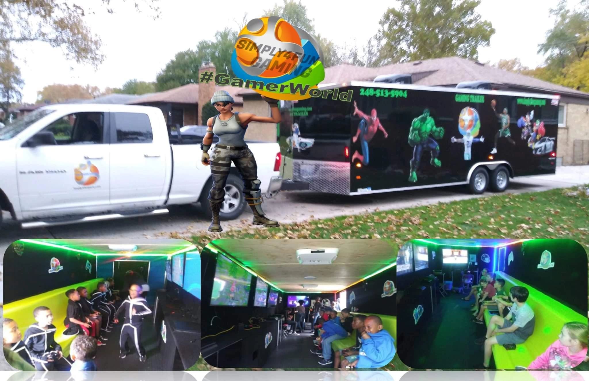 Simply 4fun Gaming Video Game Truck Mobile Video Game Trailer