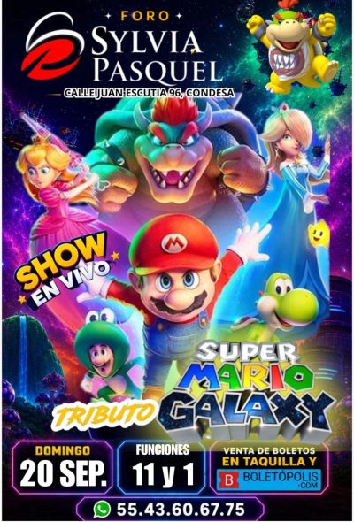 Concierto tributo a Super Mario Galaxy en Foro Sylvia Pasquel.