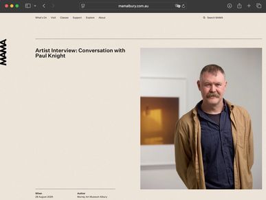 Portrait of artist Paul Knight for an interview.