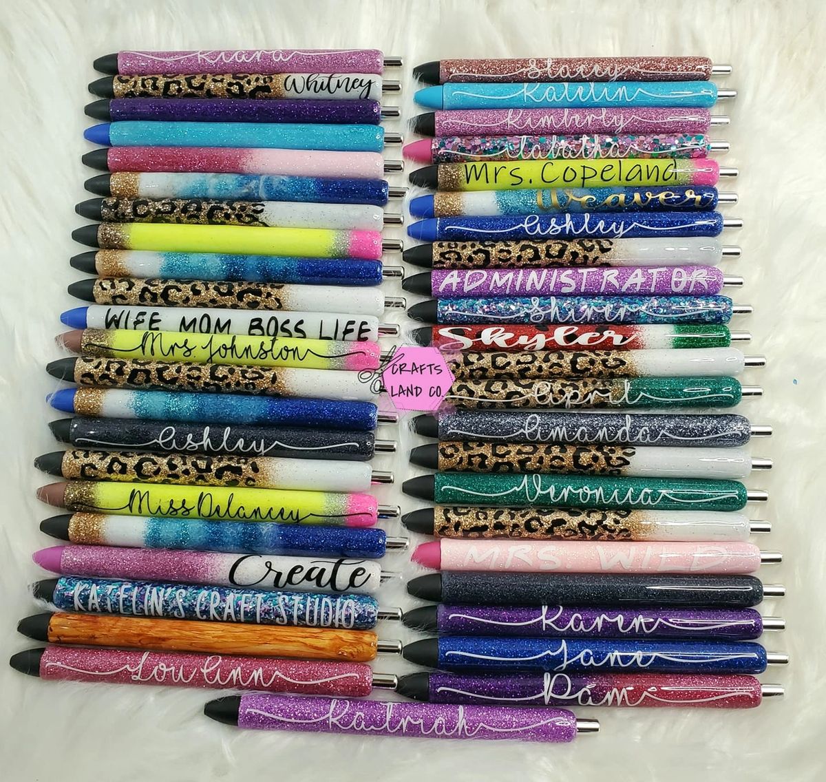 Customized Glitter Pens