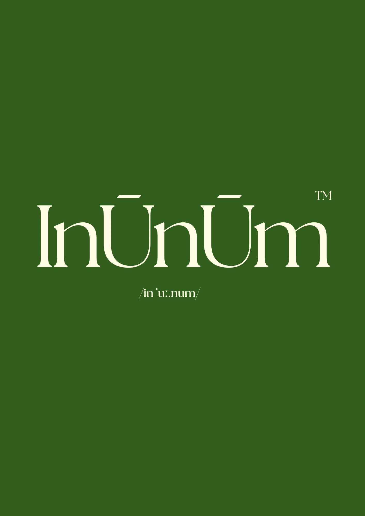 Logo InÚnÚm sur fond vert.