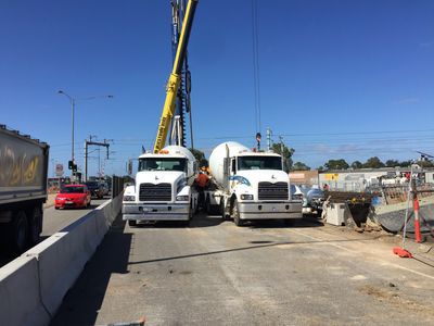 Trucks Concrete Agitator Delivery Onsite