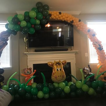 animal balloon arch safari balloon arch balloon animals