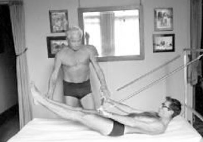 Joseph Pilates teaching.
