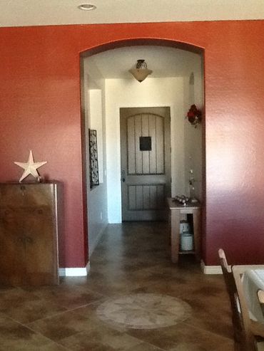 Installed tile mosiac. 