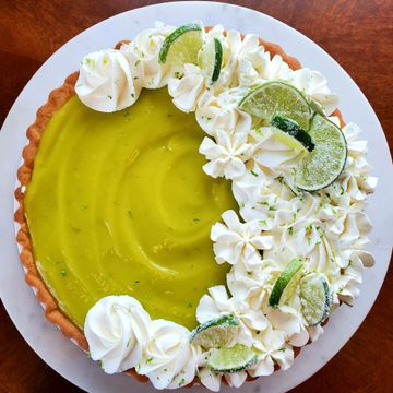 Keto key lime pie