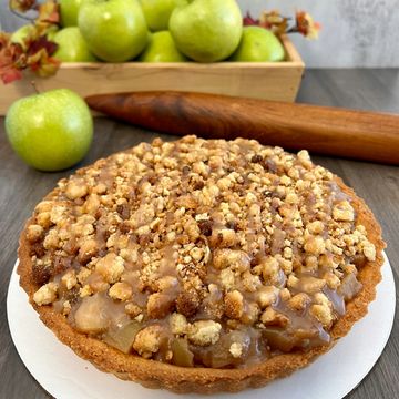 Sugar free apple crumble pie