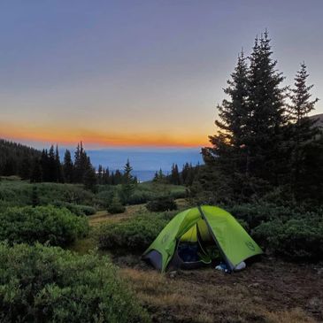 Nemo Hornet 1p tent at sunrise on the Colorado Trail