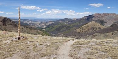 view from the colorado trail bottomless backpacks