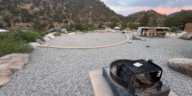 campsite in hecla junction campground