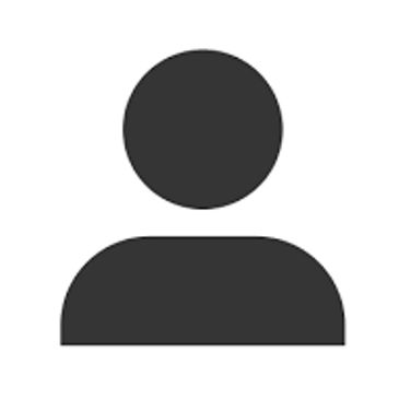 Simple black user profile icon on white background.