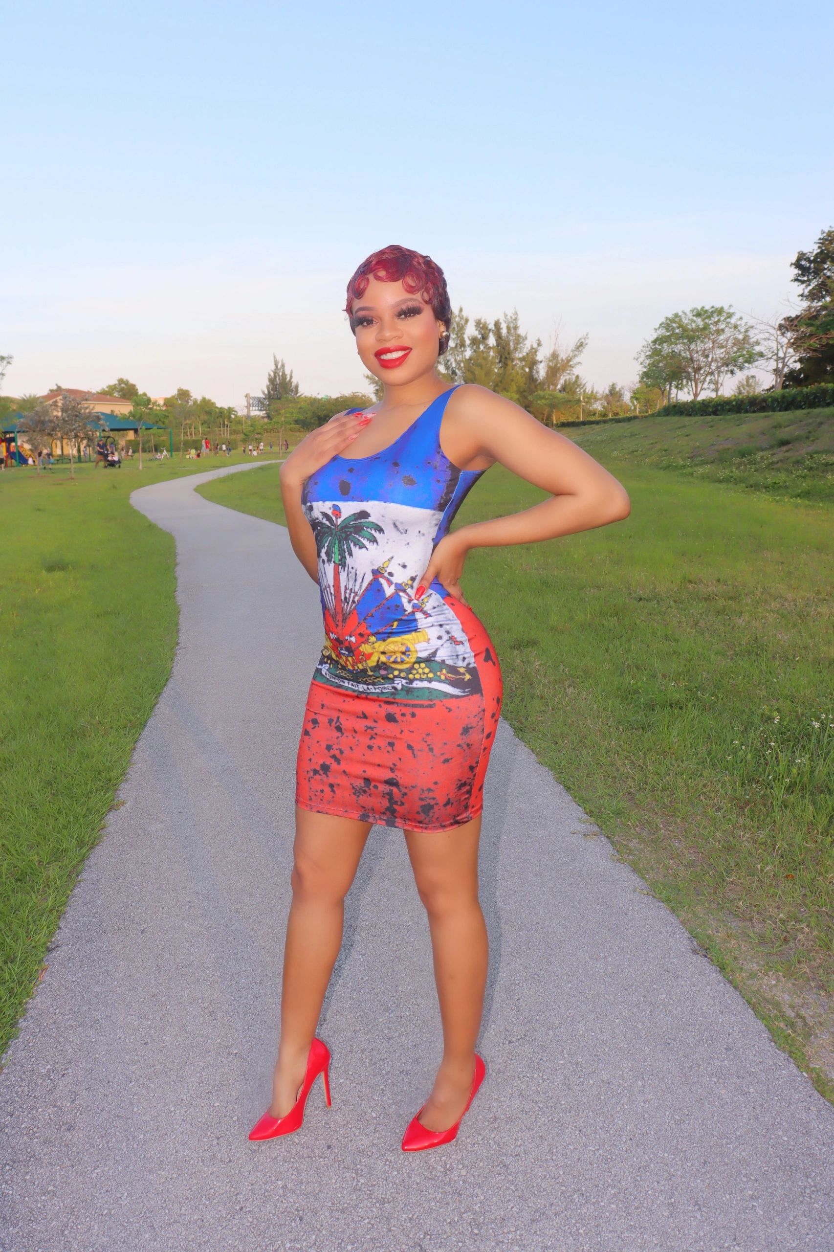 Bella Haitian Flag Dress