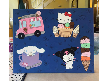 hello kitty artwork by j.maria maldo a local alaska artist