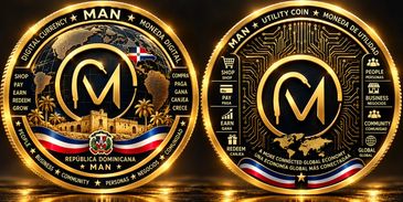 Digital crypto coin representing MAN from Republica Dominicana.