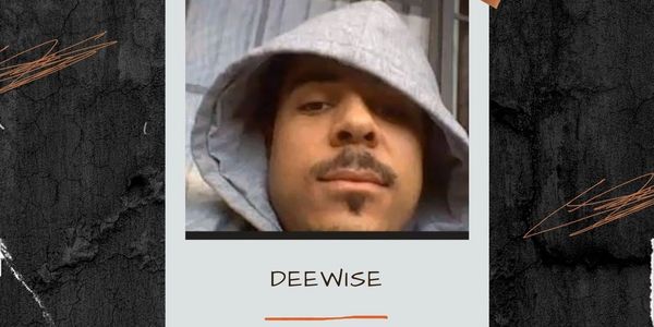 Polaroid picture of a man in a hoodie 