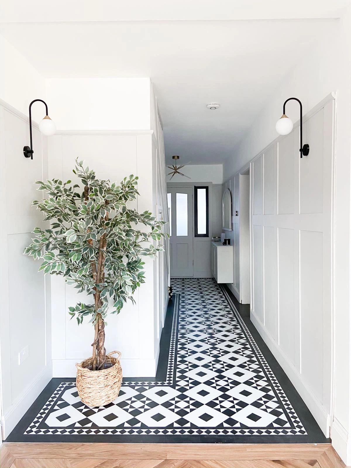 Residential home hallway flooring in karndean LVT luxury vinyl tile