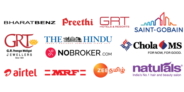 A collection of diverse corporate logos from various industries.