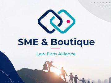SME & Boutique Law Firm Alliance logo with team helping each other.