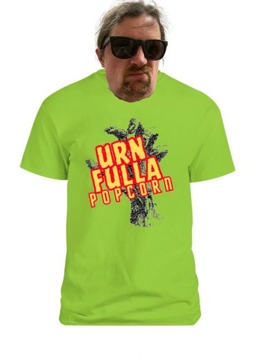 Urn Fulla Popcorn Logo Shirt in Slime Green
Available in size Small, Medium, Large, XL, 2XL, and 3XL