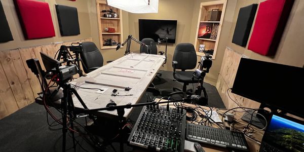Emerge Podcast Studios. We have 4 different podcast/content creation areas. Featuring up to eight vi