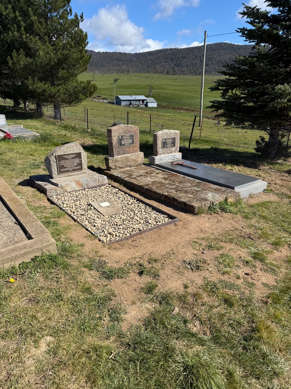 Grave restoration at Moonbah Cemetery