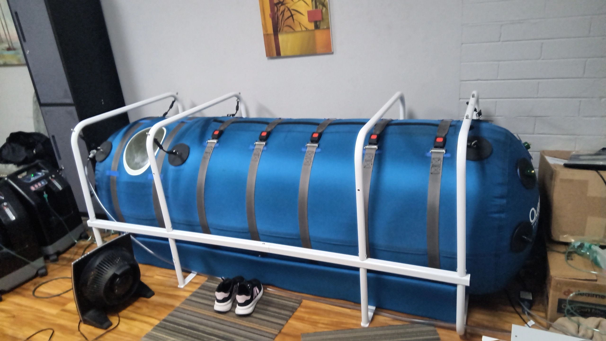 This is one of the two HBOT chambers we offer from Oxyhealth called the Quamvis 320. It is the most 