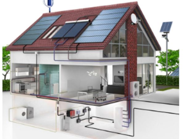 Diagram of a low energy house