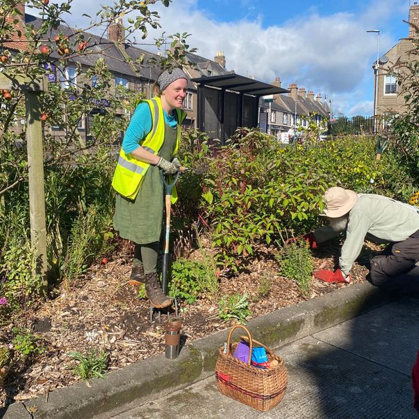 People gardening in Berwick