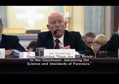Dr. Schmunk giving testimony at 2013 Senate hearing