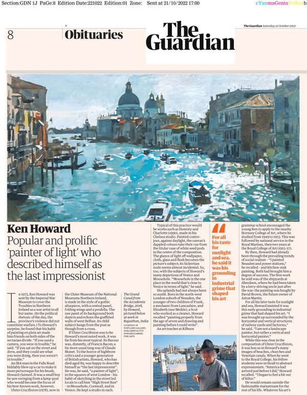 The Guardian Ken Howard Article 
