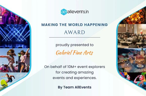 Making The World Happening Award Certificate 