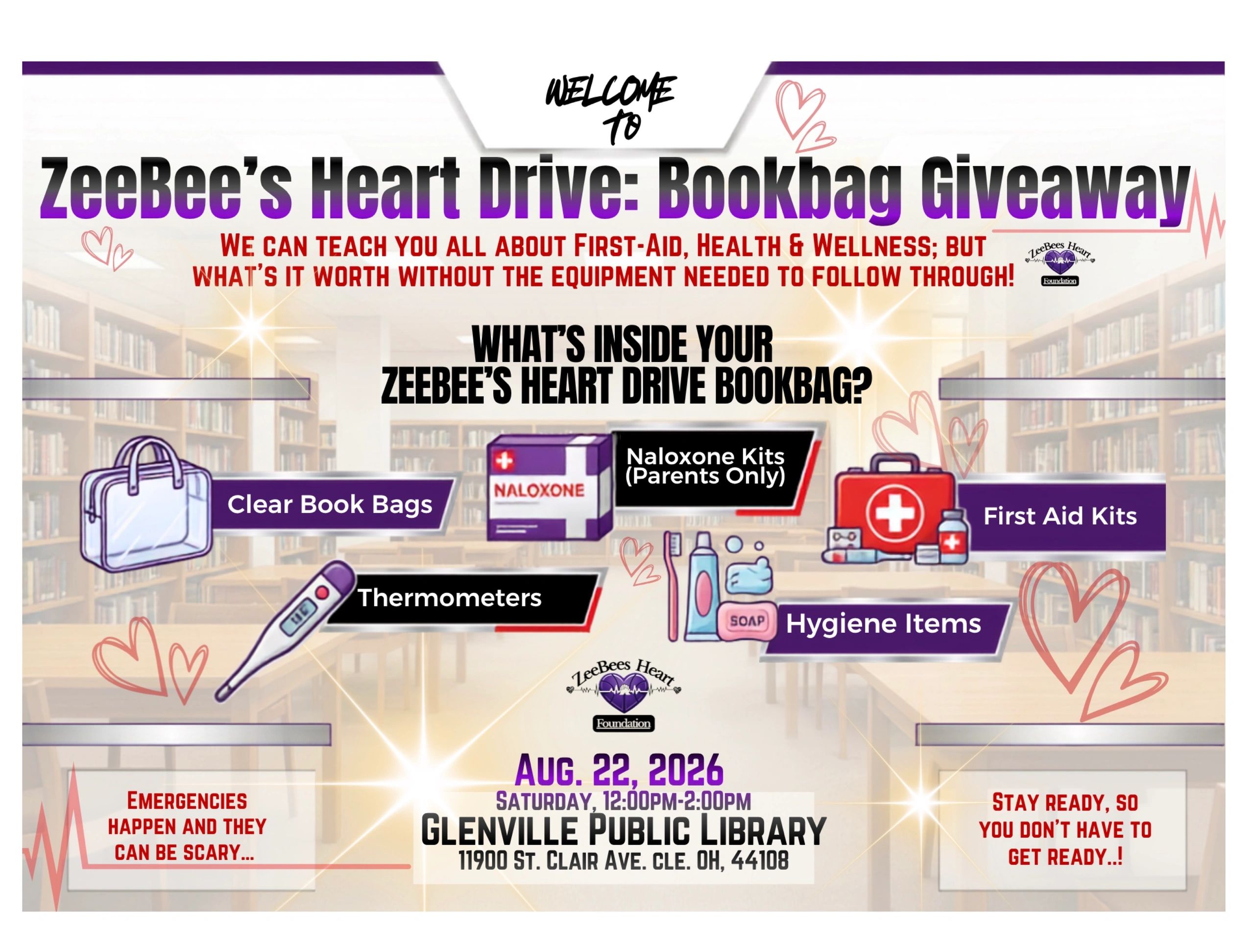 The Inaugural: ZeeBee’s Heart Foundation Community Giveback Series: ZeeBee’s Heart Drive 8/22/2026