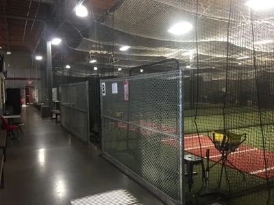 Indoor batting cage