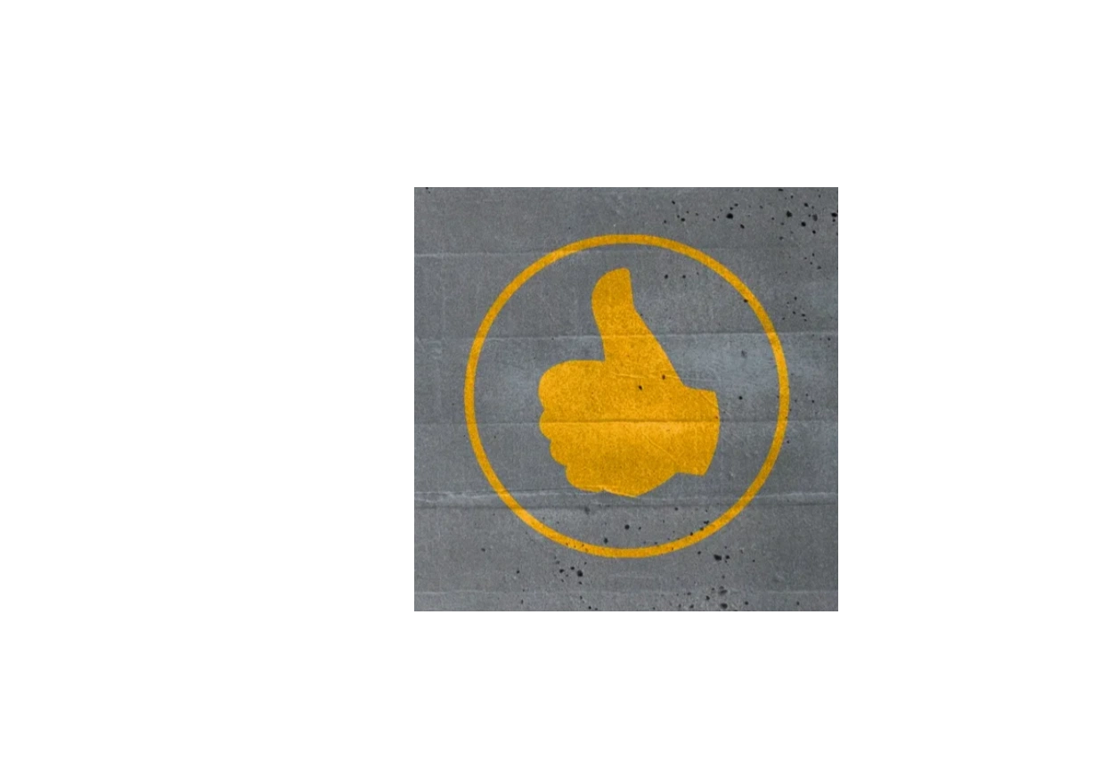 Like symbol with a thumb up