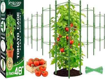 6-Pack Tomato Cage for Garden Plant Support