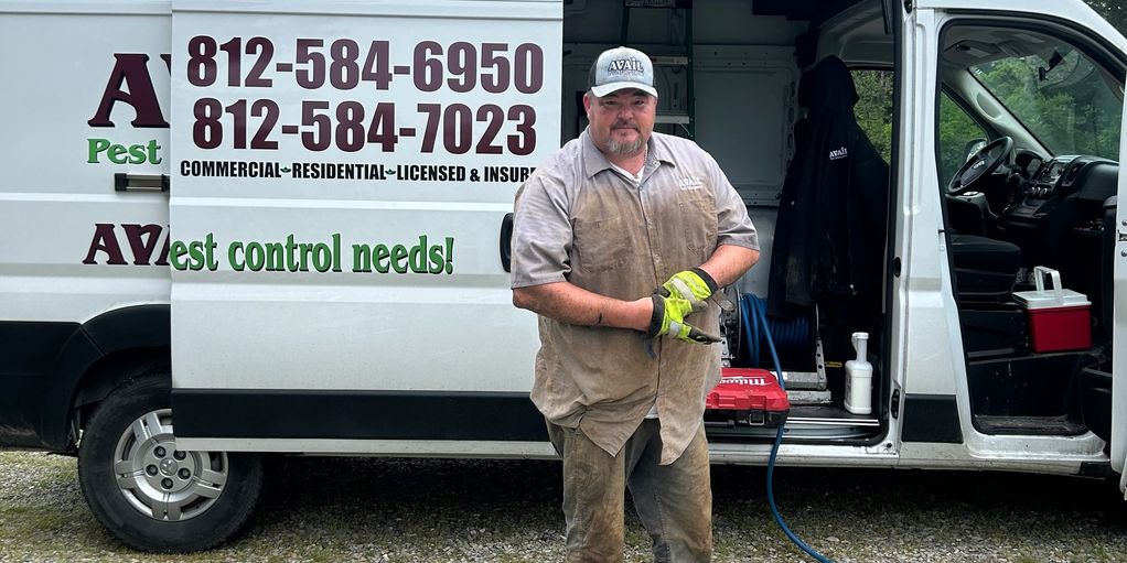 George tackling a large-scale termite treatment.