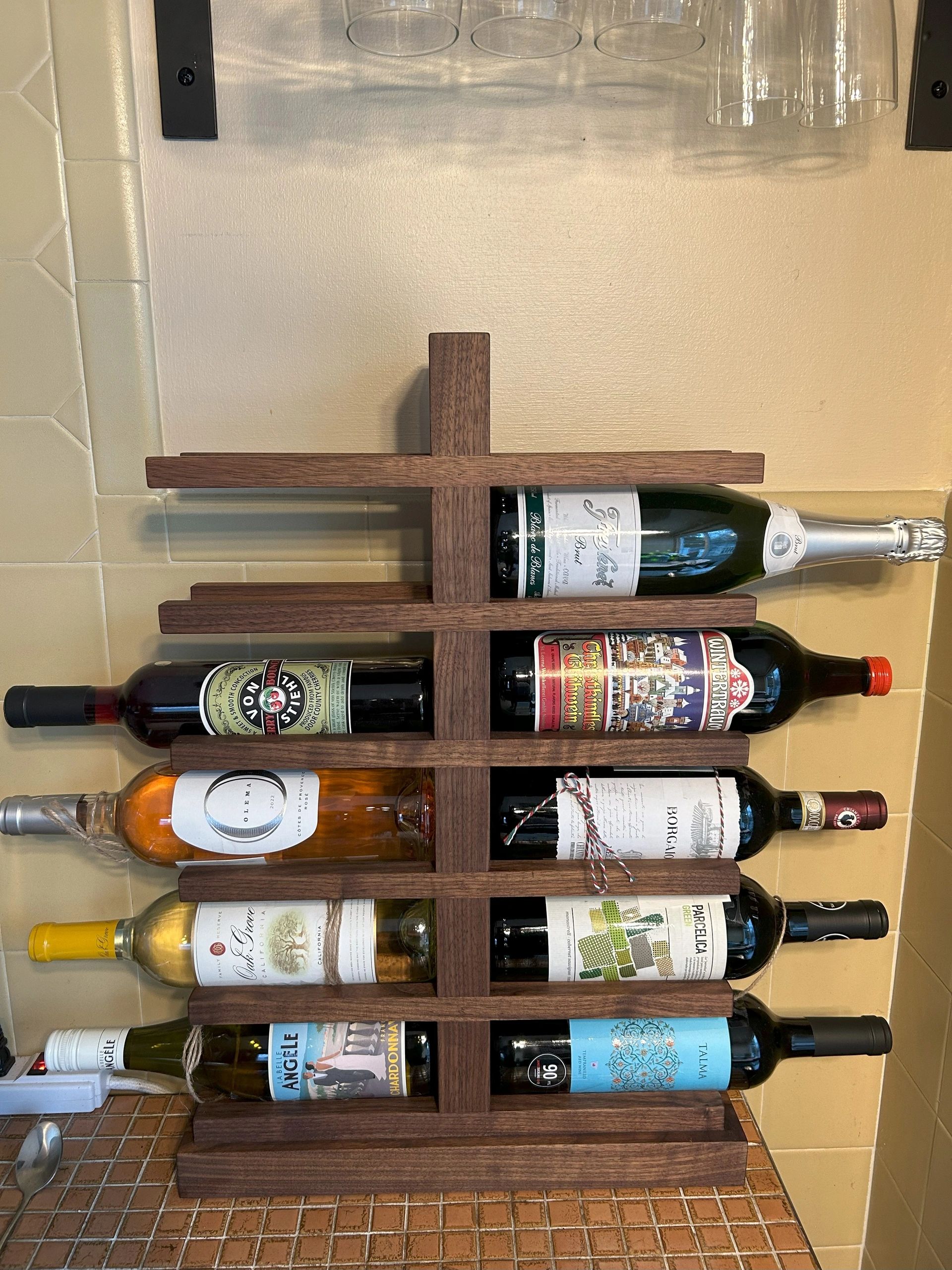Contemporary wine stand