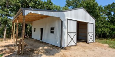 pole buildings barns barn lean horse span open texas