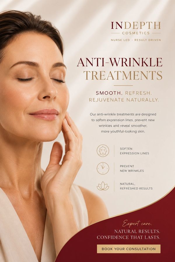Anti-wrinkle treatments for smooth, natural, youthful skin.