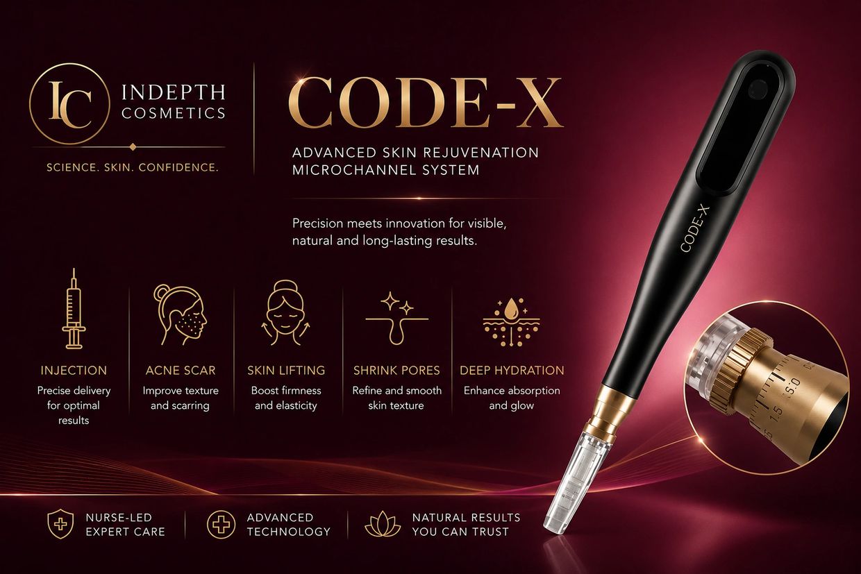 CODE-X medical-grade microneedling device InDepth Cosmetics
