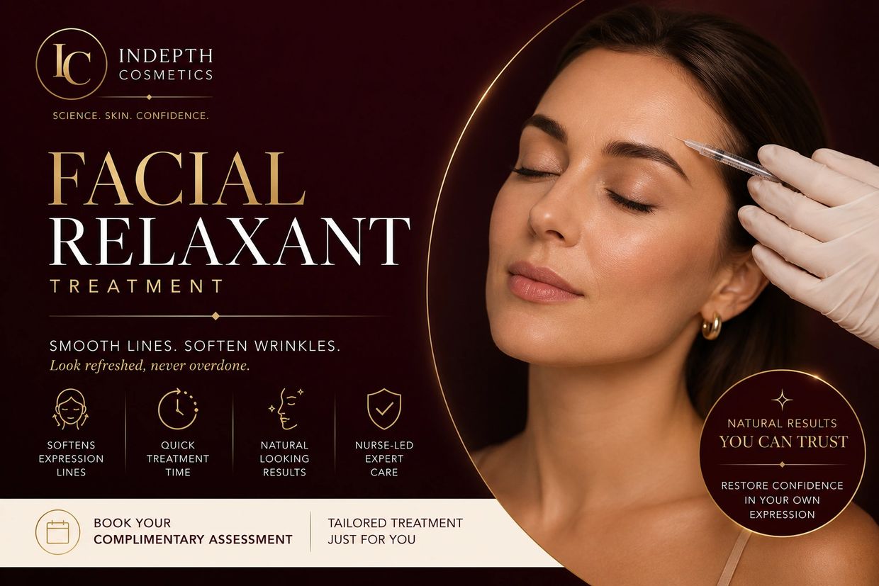 Facial Relaxant Treatment consultation InDepth Cosmetics Albert Park