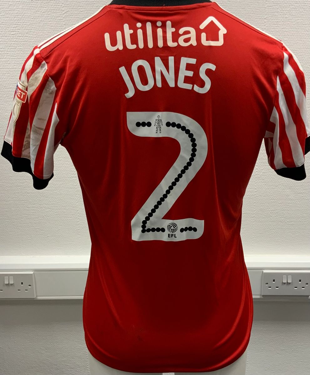 Maillot De Match Sunderland 2017/2018 - Jack Rodwell - Taille L - Porté - Très Bon état