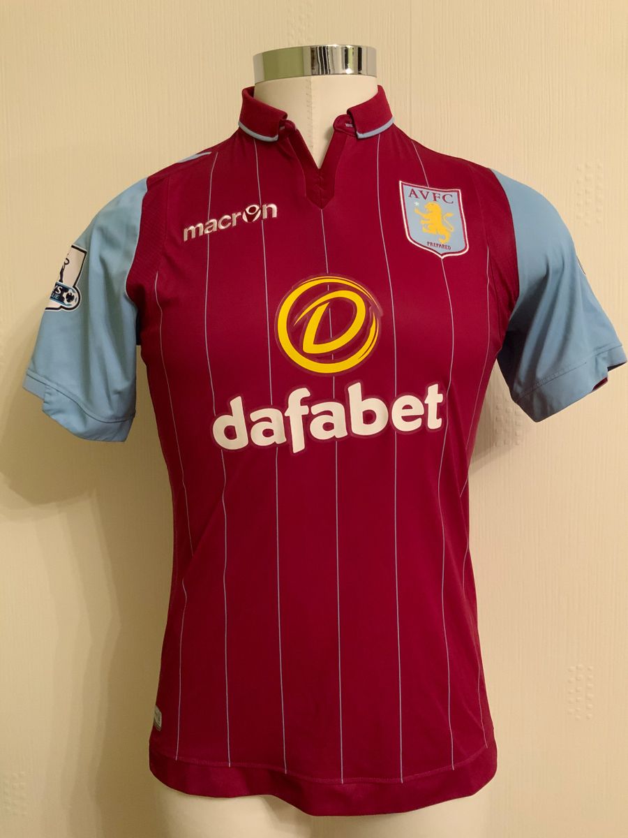 Aston villa store match worn shirt