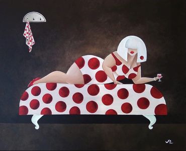 Title : "Lady Catherine"
Medium : Acrylic's on canvas 

