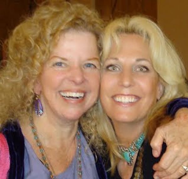 Donna Eden and Elaine at the Teach the Teacher training in Arizona.