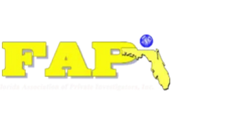 Logo of FAP with a hand holding a blue globe.