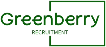 Logo of Greenberry Recruitment, white collar job recruitment based in Perth, Western Australia.