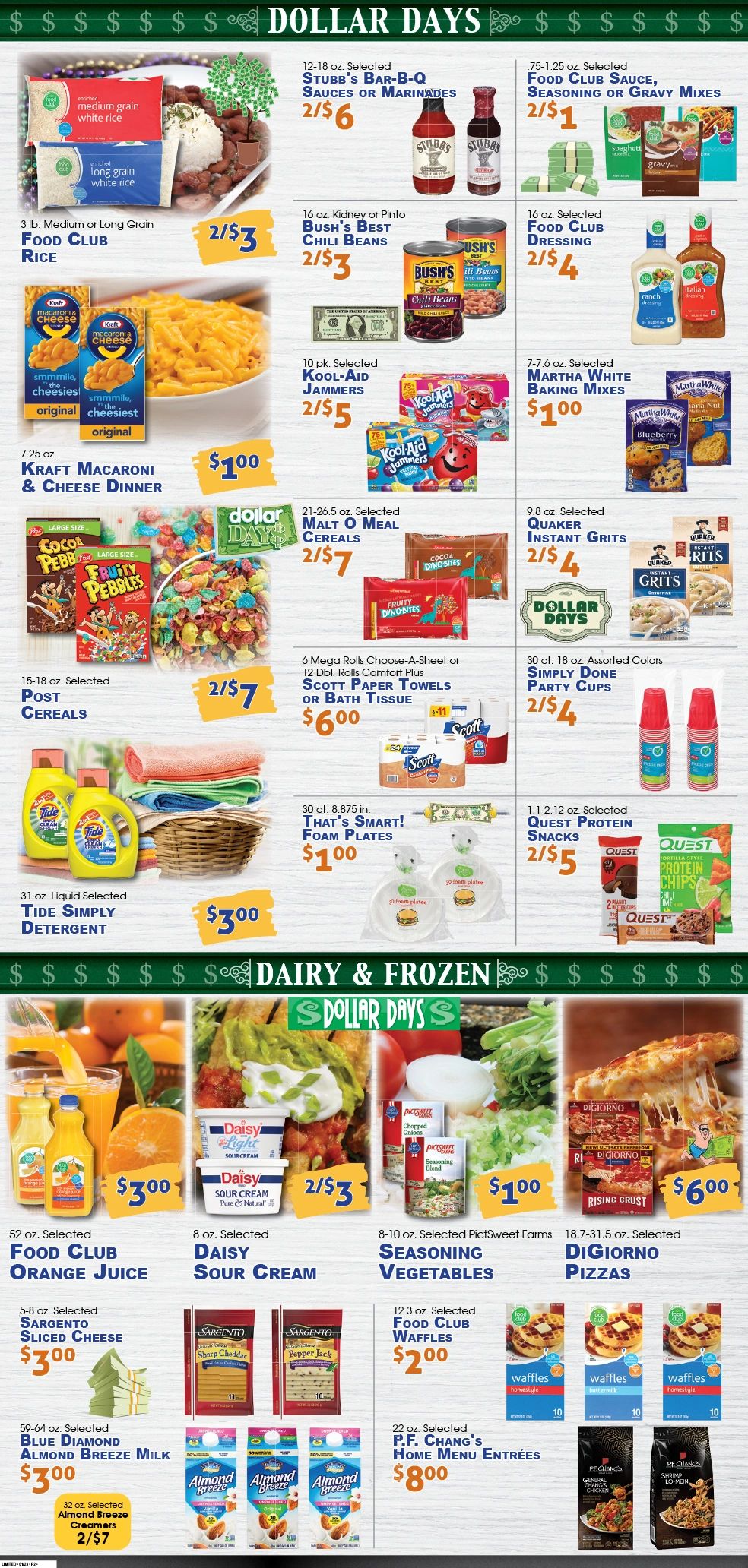 Village Market of Loreauville Advertisement, Sale Items